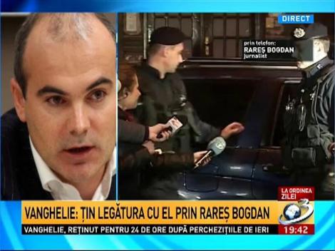 Rareş Bogdan se apără la Antena 3: Vanghelie putea să zică orice!