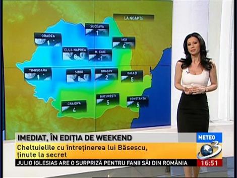 Cum va fi vremea &icirc;n următoarele zile