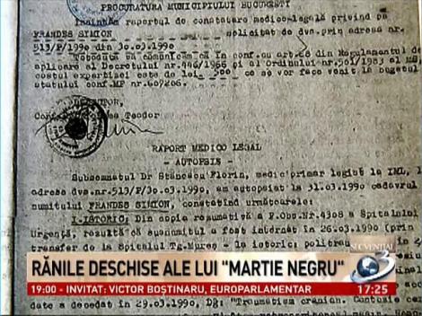 Secvenţial: Rănile deschise lui "Martie Negru"