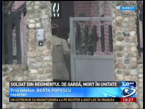 Soldat din Regimentul 30 Gardă "Mihai Viteazul", găsit mort în unitate