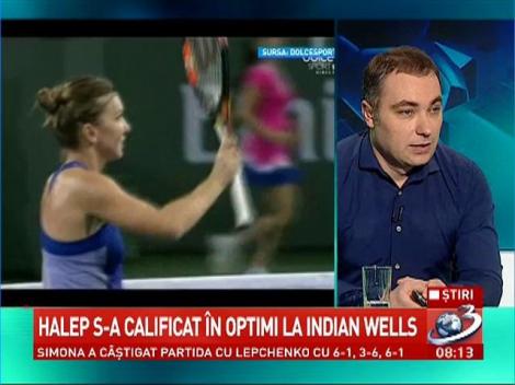 Simona Halep s-a calificat în optimillle de finală la Indian Wells