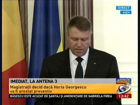 Preşedintele Klaus Iohannis, la Kiev