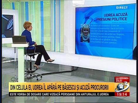 La Ordinea Zilei: Udrea acuză presiuni politice