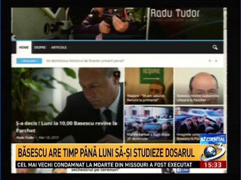 Surse: Traian Băsescu revine luni la Parchet