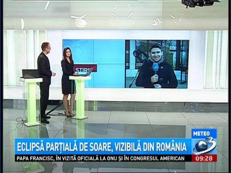 Eclipsă parţială de soare, vizibilă din Rom&acirc;nia