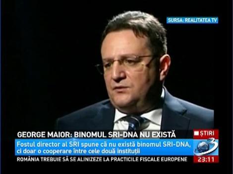 George Maior: Binomul SRI-DNA nu există