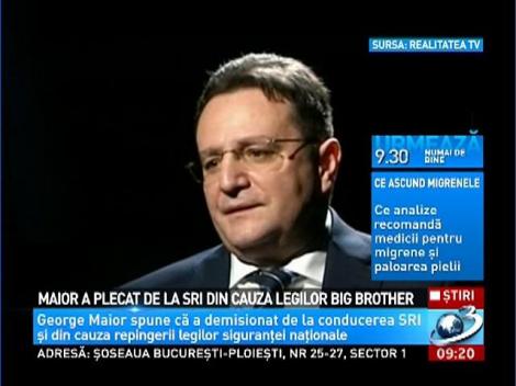 Maior a plecat de la SRI din cauza legilor Big Brother