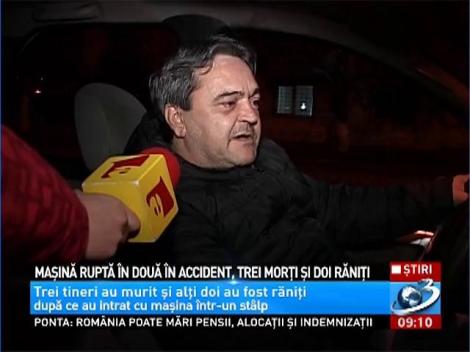 3 morţi şi 2 răniţi, şi maşina ruptă în două, într-un accident la Braşov