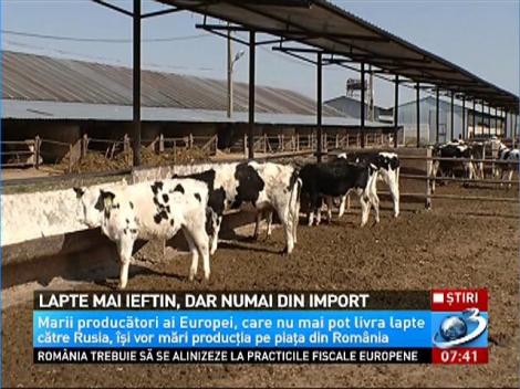 Lapte mai ieftin, dar numai din import