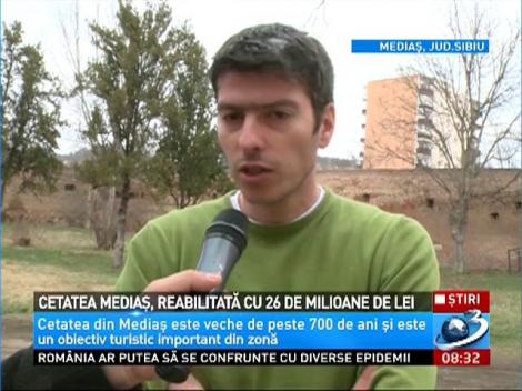 Cetatea Mediaş, rebilitată cu 26 de milioane de lei