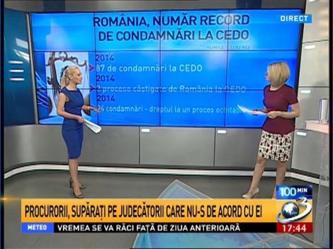 100 de Minute: Procuorii, supăraţi pe judecătorii care nu-s de acord cu ei
