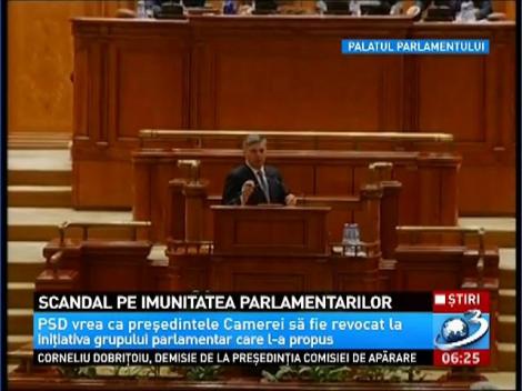 Scandal pe imunitatea parlamentarilor