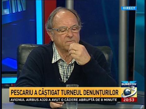 Subiectiv. Pescariu a c&acirc;ştigat turneul denunţurilor
