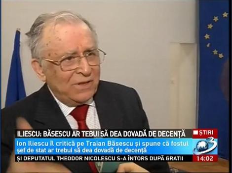 Ion Iliescu, atac la Traian Băsescu