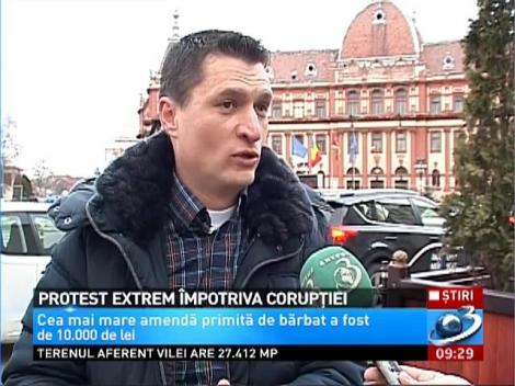 Protest extrem împotriva corupţiei