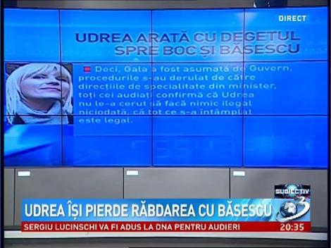 Subiectiv: Udrea îşi pierde răbdarea cu Băsescu