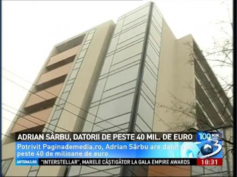 Adrian S&acirc;rbu, datorii de peste 40 de milioane de euro