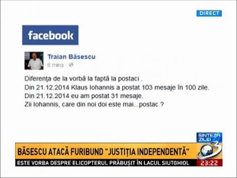 Băsescu, trimis la şcoală să &icirc;nveţe gramatică după ce a scris greşit pe Facebook