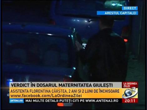 Asistenta de la maternitatea Giuleşti a ajuns &icirc;n arestul capitalei