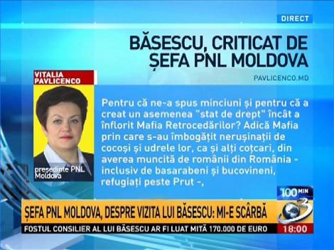 Băsescu, criticat de liderul PNL Moldova