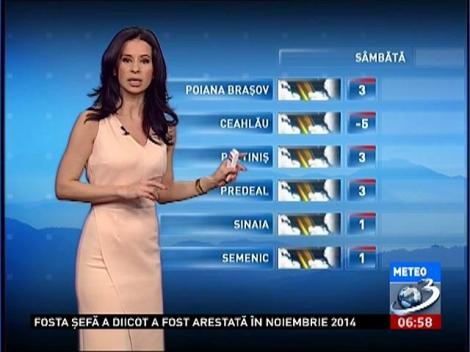 Prognoza meteo pentru următoarele trei zile!
