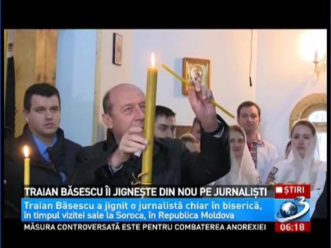 Traian Băsescu &icirc;i jigneşte din nou pe jurnalişti