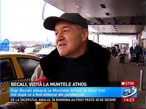 Becali, vizită la Muntele Athos