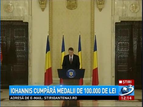 Iohannis cumpără medalii de 100.000 de lei