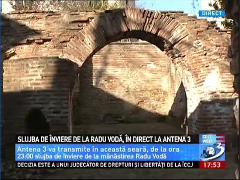 Slujba de Înviere de la mânăstirea Radu Vodă, în direct la Antena 3