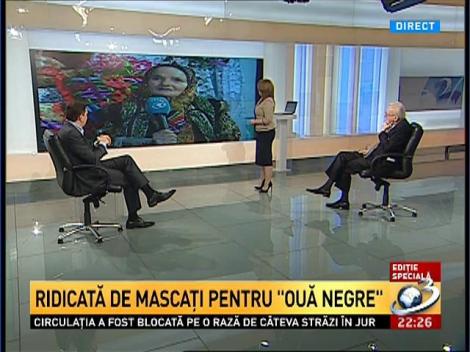 Bătrâna ridicată de mascaţi pentru "ouă negre", la Antena 3