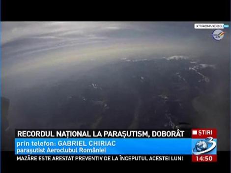 Recordul naţional la paraşutism, doborât