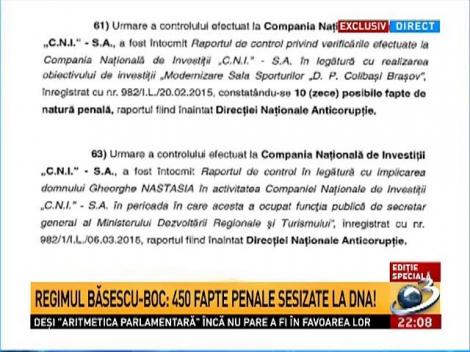 Ediţie Specială: Guvernul a trimis către DNA 70 de sesizări. Ce face DNA?