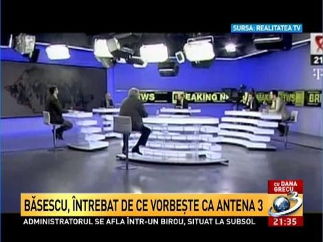La Ordinea Zilei: Băsescu &icirc;ntrebat de ce vorbeşte ca Antena 3