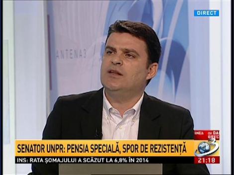 Senator UNPR: Pensia specială, spor de rezistenţă