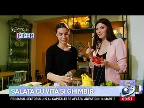 Numai de bine: Salată cu vită și ghimbir