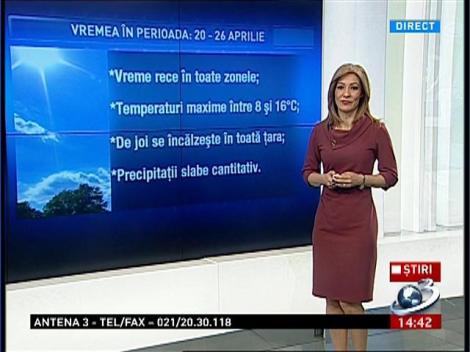 Cum va fi vremea &icirc;n următoarea perioadă
