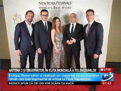 Antena 3 şi Obervator, în elita mondială a televiziunilor