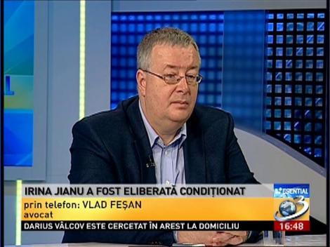 Irina Jianu a fost eliberată condiţionat