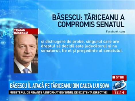 Băsescu îl atacă dur pe Tăriceanu