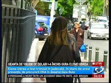 Geanta de 100.000 de dolari i-a &icirc;nchis gura Elenei Udrea