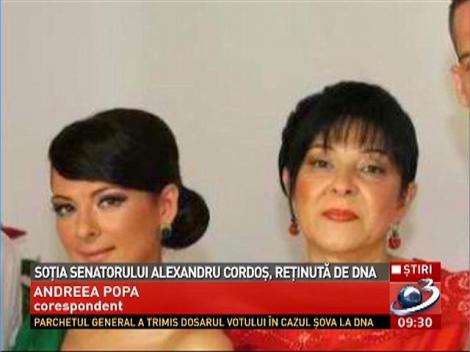 Soţia senatorului PSD Alexandru Cordoş, reţinută de DNA