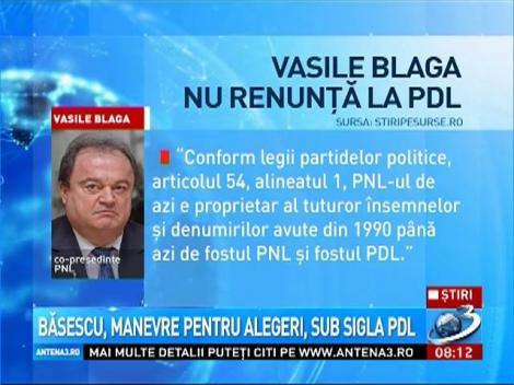 Traian Băsescu a început manevrele pentru alegeri, sub sigla PDL