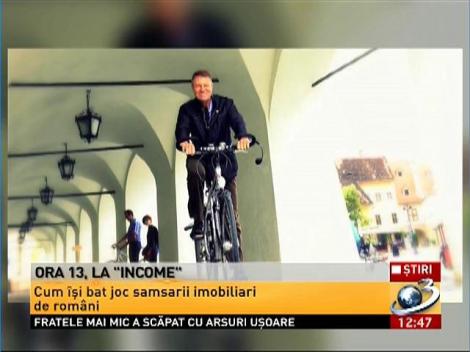 Iohannis îndeamnă românii să meargă pe bicicletă