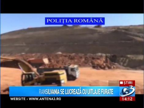 La autostrada Transilvania se lucrează cu utilaje furate din Spania