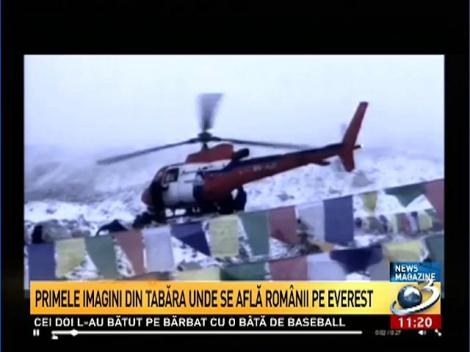 Primele imagini din tabăra unde se află rom&acirc;nii pe Everest