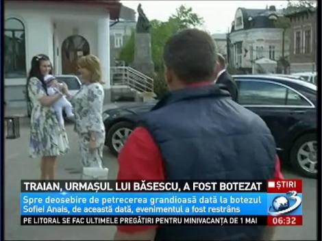 Traian, urmaşul lui Băsescu, a fost botezat