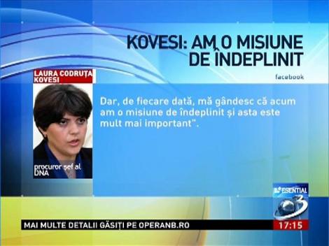 Kovesi: Mulţi oameni depind de mine