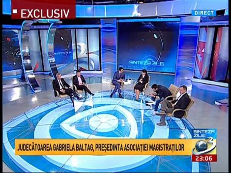 Sinteza Zilei: Judecătoarea Gabriela Baltag, faţă în faţă cu Mihai Gâdea