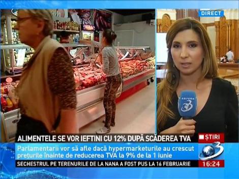 Alimentele se vor ieftini cu 12% după scăderea TVA