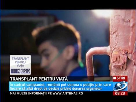 Campania Oamenilor Invizibili - Transplant pentru viaţă